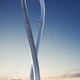 Illustration for article titled Insane tower design launches people on an awesome roller coaster loop